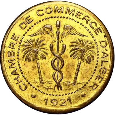 5 Centimes Alger Chamber of Commerce; Trial front