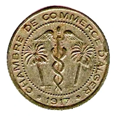 5 Centimes Alger Chamber of Commerce front