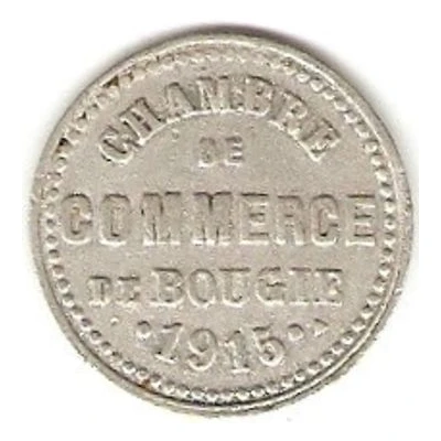 5 Centimes Bougie Chamber of Commerce; Curved "5" and Large "C" front