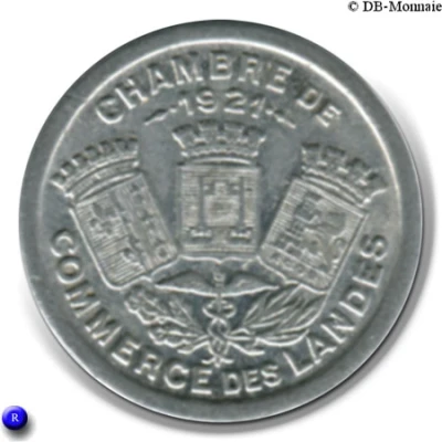 5 Centimes - Chambre de Commerce - Landes [40] front