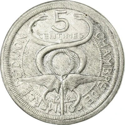 5 Centimes - Chambre de commerce de Dijon [21] front