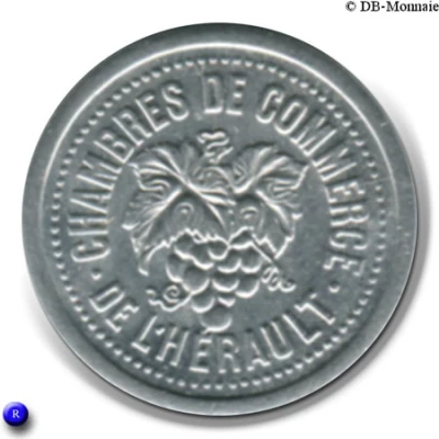 5 Centimes - Chambres de Commerce - Hérault front