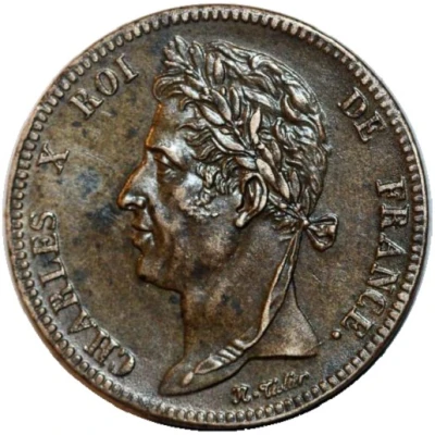 5 Centimes - Charles X front