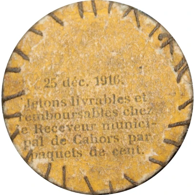 5 Centimes - City of Cahors back