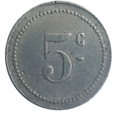 5 Centimes - Cuxac D'Aude [11] back