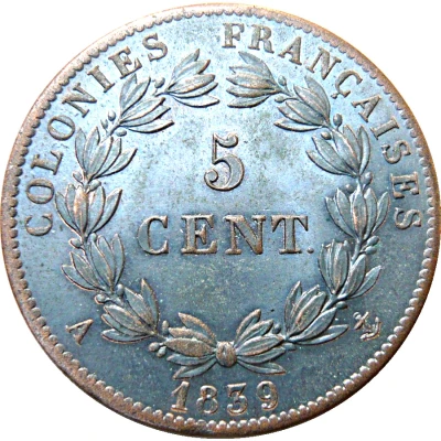 5 Centimes - Louis Philippe I back