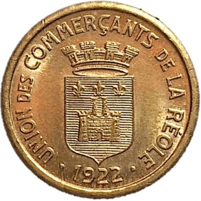 5 Centimes - Union des Commerçants - La Réole [33] Brass front