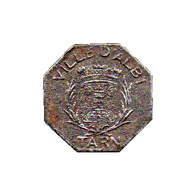 5 Centimes - Ville d'Albi [Tarn] front