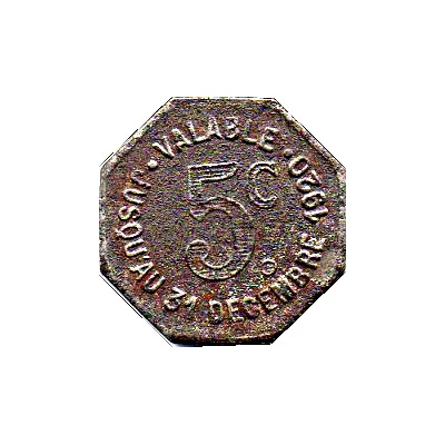 5 Centimes - Ville d'Albi [Tarn] back