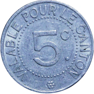 5 Centimes back