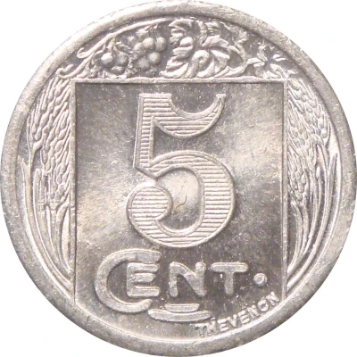 5 Centimes back