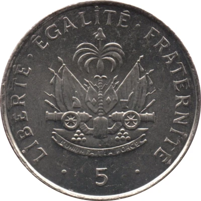 5 Centimes back