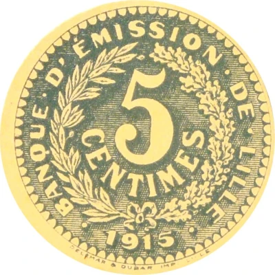 5 Centimes front