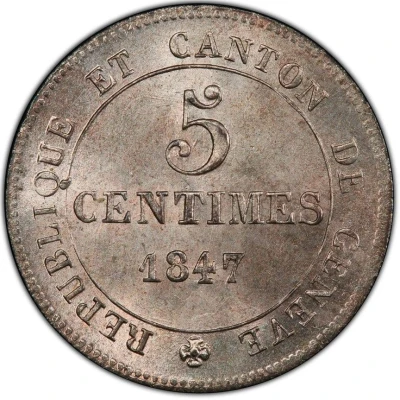 5 Centimes back