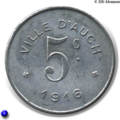 5 Centimes back