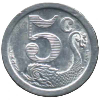 5 Centimes back