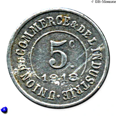 5 Centimes back