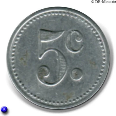 5 Centimes back