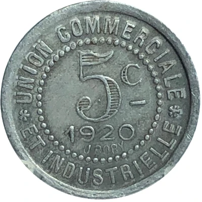 5 Centimes back