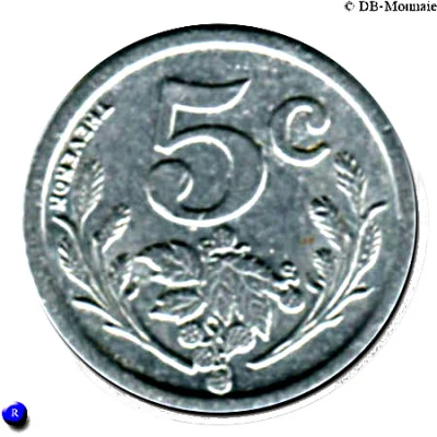 5 Centimes back