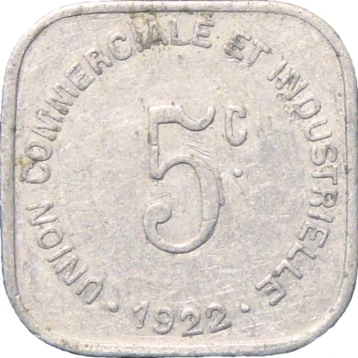 5 Centimes back