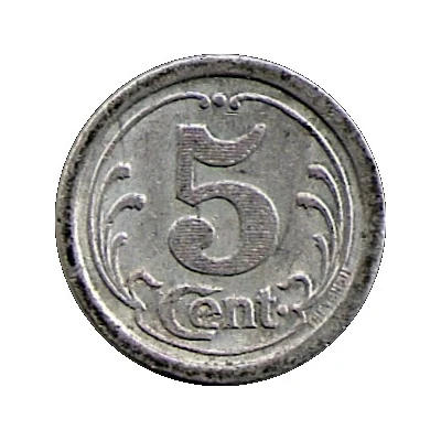 5 Centimes back