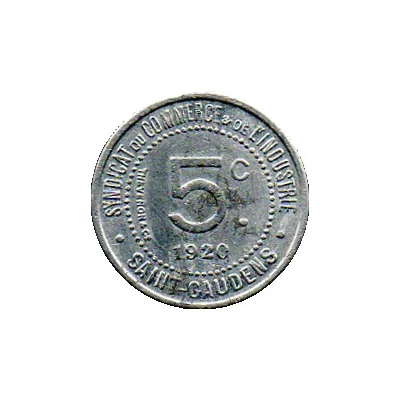 5 Centimes back