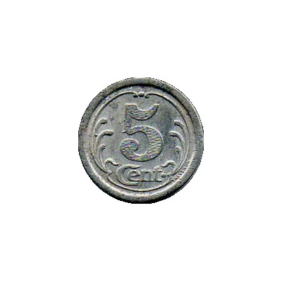 5 Centimes back