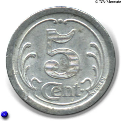 5 Centimes back