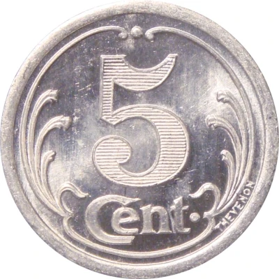 5 Centimes back