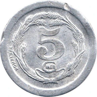 5 Centimes back