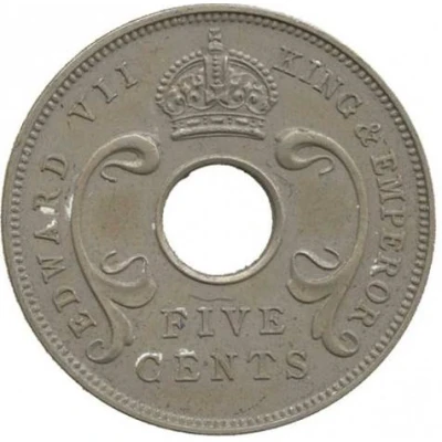 5 Cents - Edward VII Pattern front