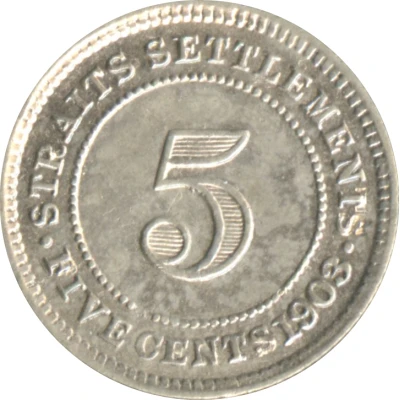 5 Cents - Edward VII back