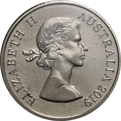 5 Cents - Elizabeth II 1st Portrait - Echidna; Mary Gillick Obverse front