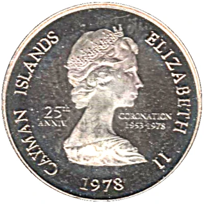 5 Cents - Elizabeth II 25th Anniversary of Coronation front