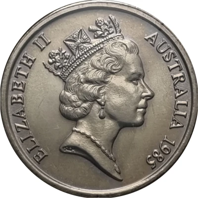 5 Cents - Elizabeth II 3rd Portrait front