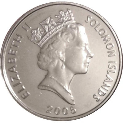 5 Cents - Elizabeth II 3rd portrait; magnetic front