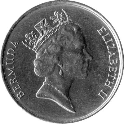 5 Cents - Elizabeth II 3rd portrait front