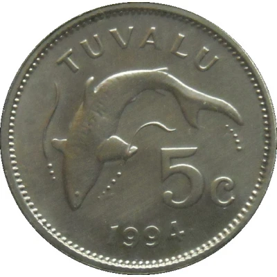 5 Cents - Elizabeth II 3rd portrait back