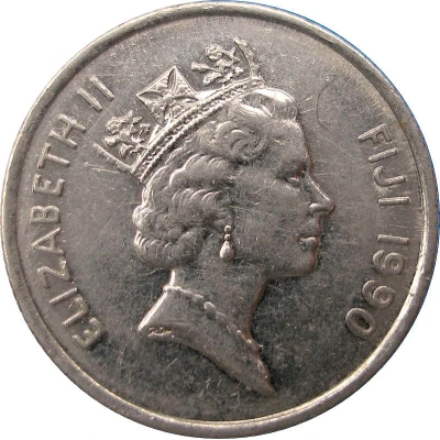 5 Cents - Elizabeth II 3rd portrait front