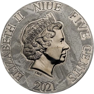 5 Cents - Elizabeth II Ammonoidea front