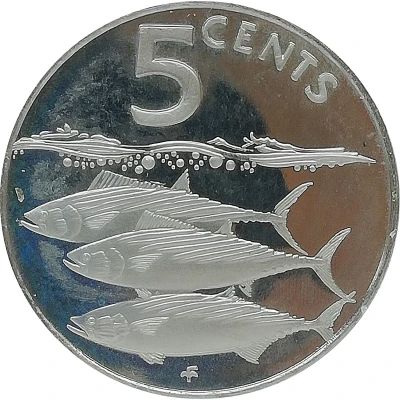 5 Cents - Elizabeth II Bonito Fish back