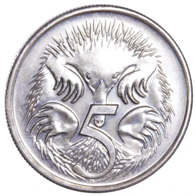 5 Cents - Elizabeth II Echidna, Mule back