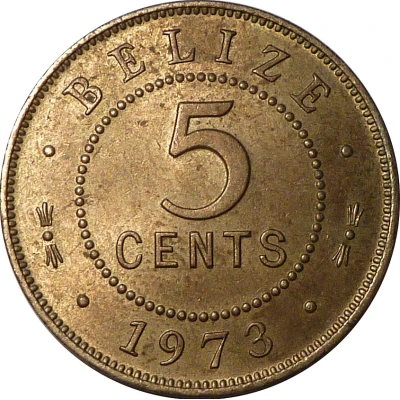 5 Cents - Elizabeth II Nickel Brass back