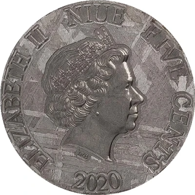 5 Cents - Elizabeth II Stegosaurus front