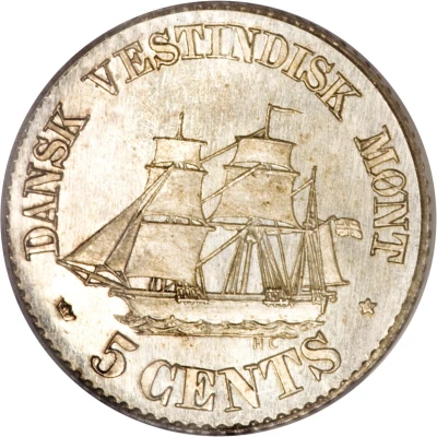 5 Cents - Frederik VII back