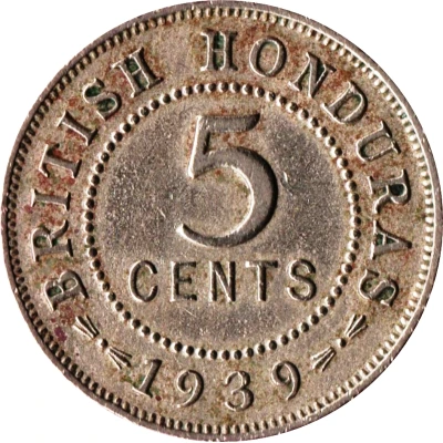 5 Cents - George VI Copper-Nickel back