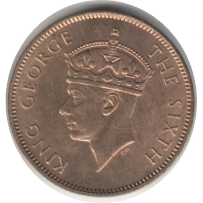 5 Cents - George VI Without "King and Emperor" front