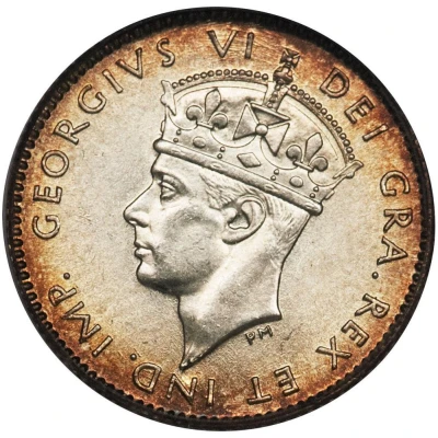 5 Cents - George VI front