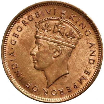 5 Cents - George VI front